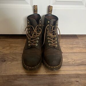 Dr. Martens Brown Leather Men's Boots